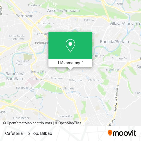 Mapa Cafetería Tip Top