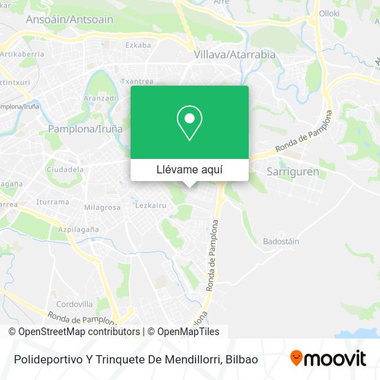 Mapa Polideportivo Y Trinquete De Mendillorri
