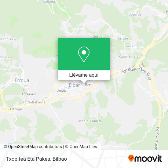 Mapa Txopitea Eta Pakea