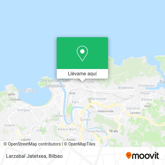 Mapa Larzabal Jatetxea