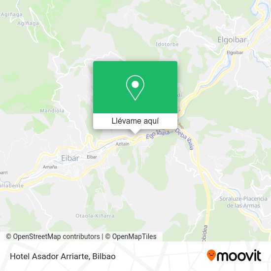 Mapa Hotel Asador Arriarte