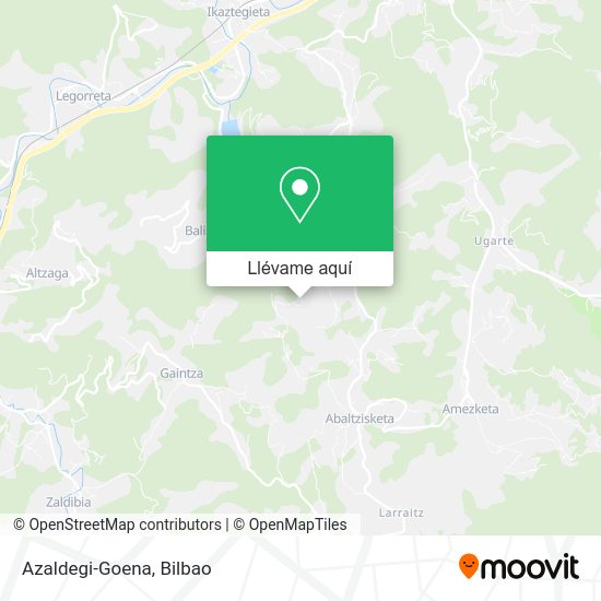 Mapa Azaldegi-Goena