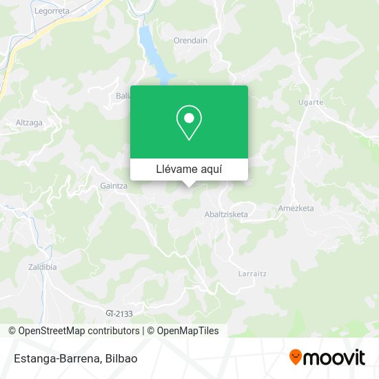 Mapa Estanga-Barrena