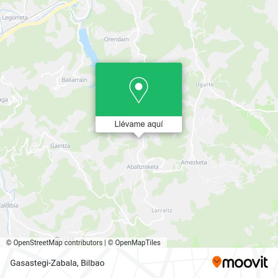 Mapa Gasastegi-Zabala