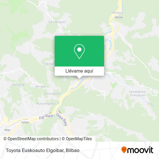 Mapa Toyota Euskoauto Elgoibar