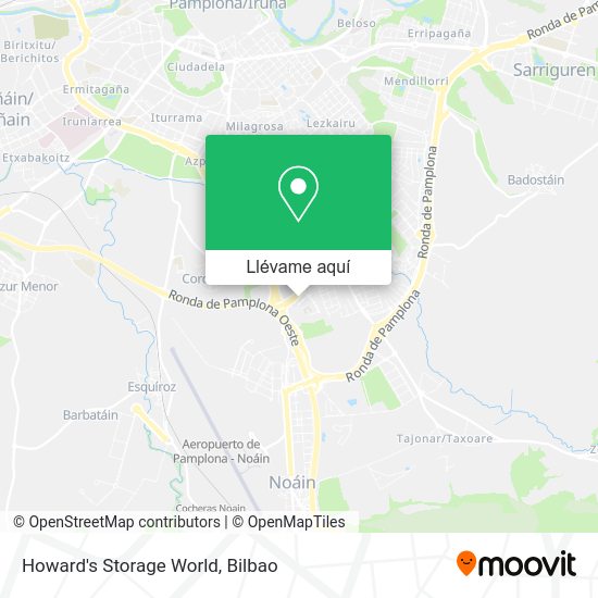 Mapa Howard's Storage World