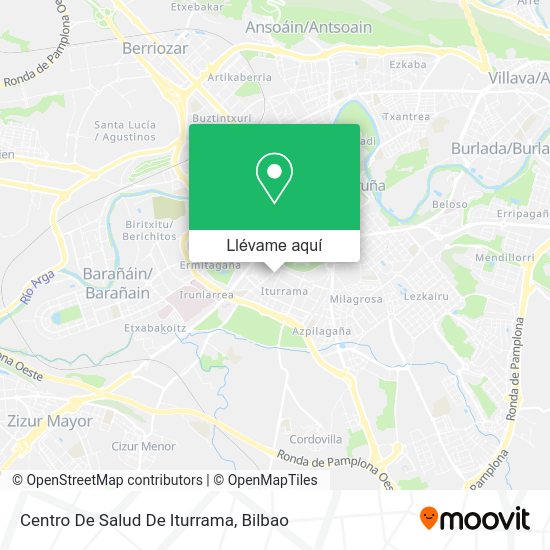 Mapa Centro De Salud De Iturrama