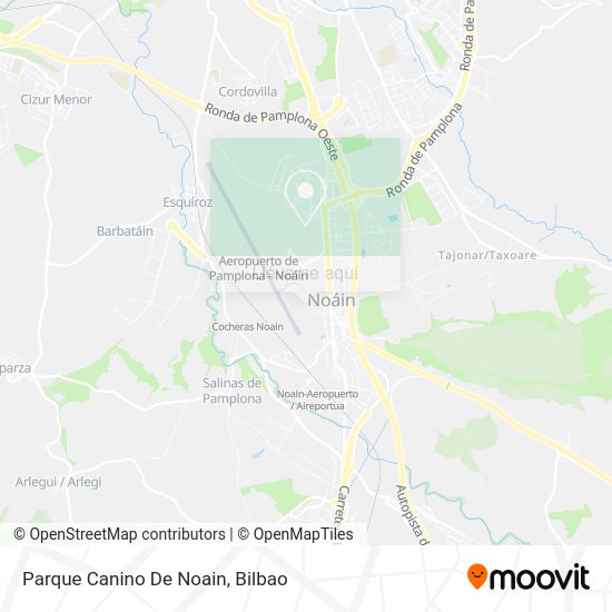Mapa Parque Canino De Noain