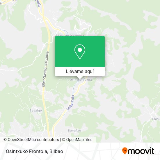 Mapa Osintxuko Frontoia