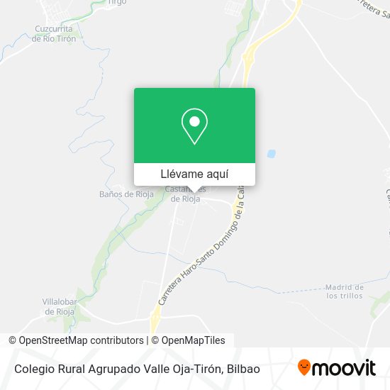 Mapa Colegio Rural Agrupado Valle Oja-Tirón
