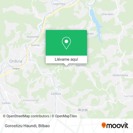 Mapa Gorostizu Haundi