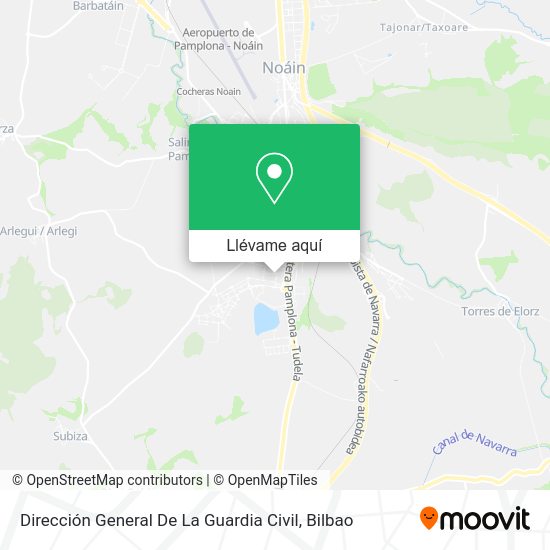 Mapa Dirección General De La Guardia Civil