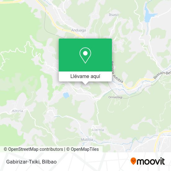 Mapa Gabirizar-Txiki