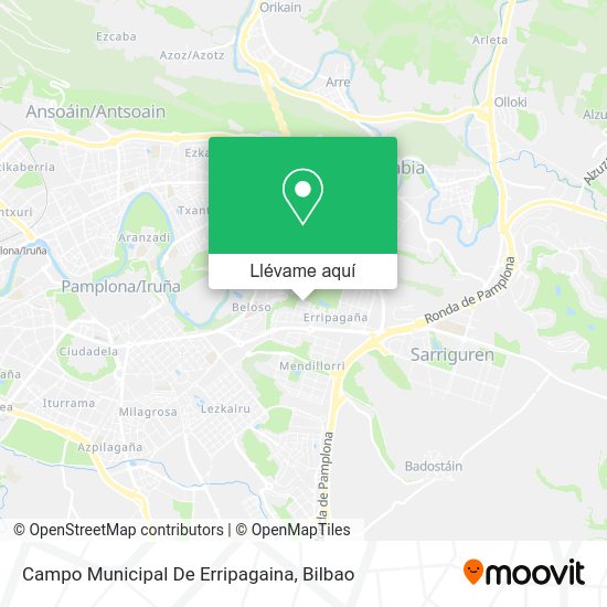 Mapa Campo Municipal De Erripagaina