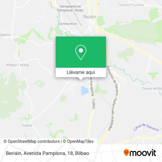 Mapa Beriáin, Avenida Pamplona, 18