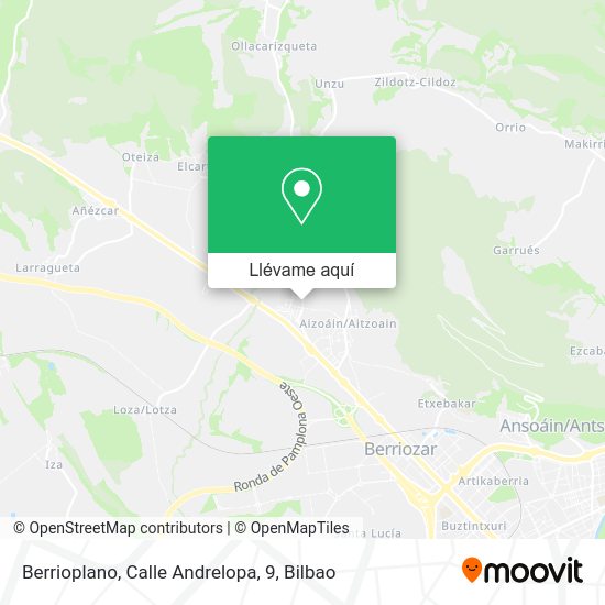 Mapa Berrioplano, Calle Andrelopa, 9
