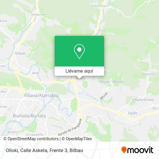 Mapa Olloki, Calle Asketa, Frente 3