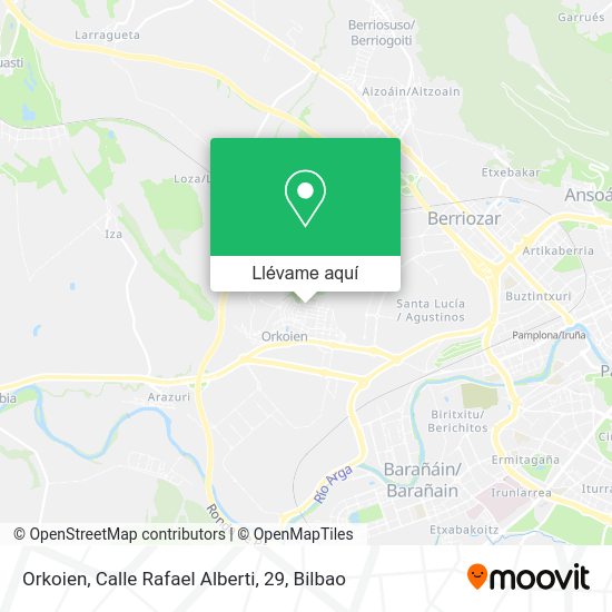 Mapa Orkoien, Calle Rafael Alberti, 29