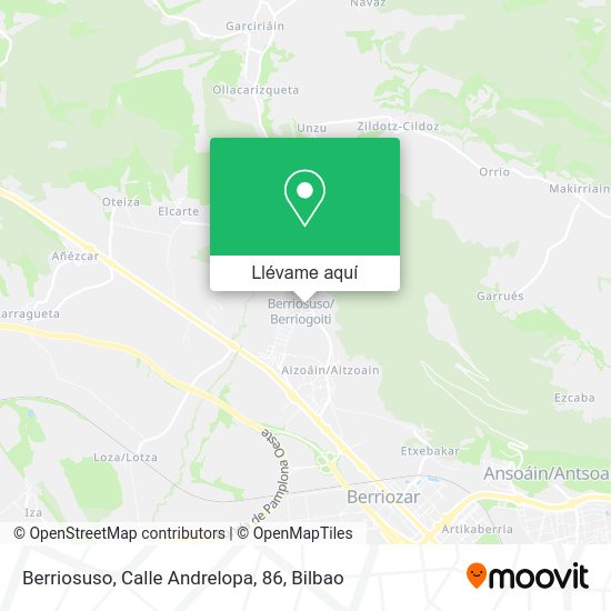 Mapa Berriosuso, Calle Andrelopa, 86