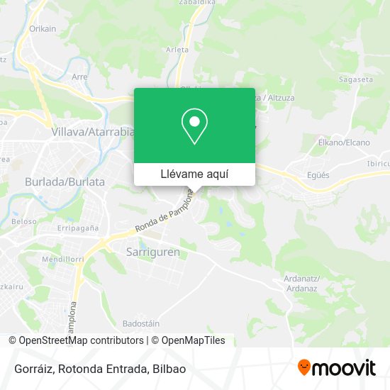 Mapa Gorráiz, Rotonda Entrada