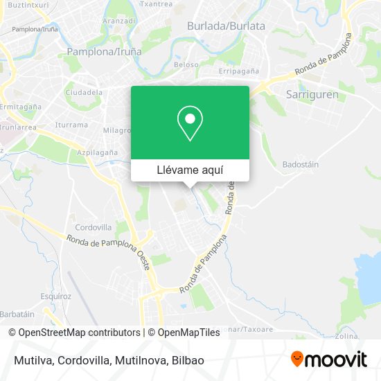 Mapa Mutilva, Cordovilla, Mutilnova