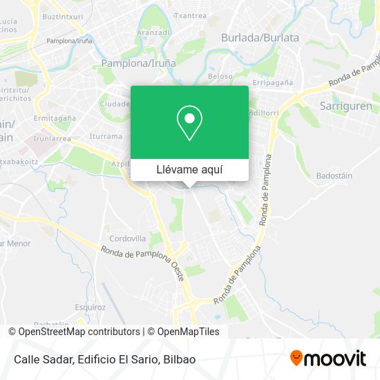 Mapa Calle Sadar, Edificio El Sario