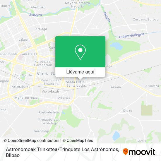Mapa Astronomoak Trinketea / Trinquete Los Astrónomos