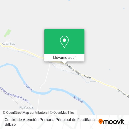 Mapa Centro de Atención Primaria Principal de Fustiñana