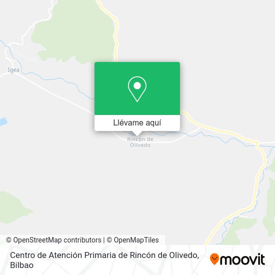 Mapa Centro de Atención Primaria de Rincón de Olivedo