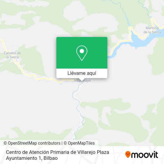 Mapa Centro de Atención Primaria de Villarejo Plaza Ayuntamiento 1
