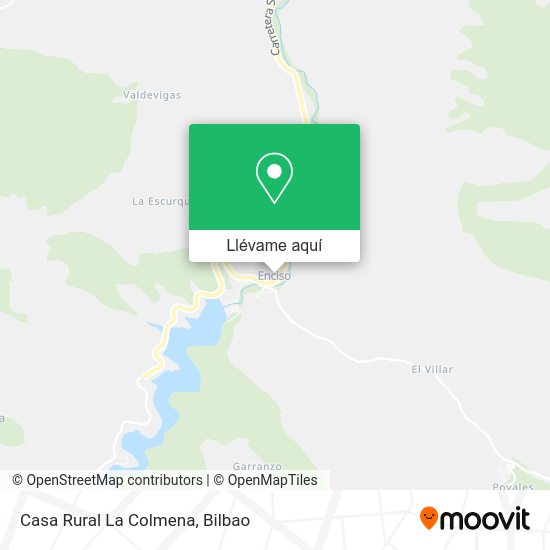 Mapa Casa Rural La Colmena