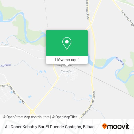 Mapa Ali Doner Kebab y Bar El Duende Castejón