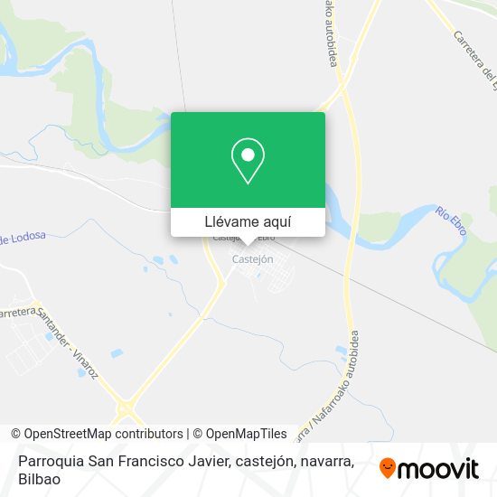 Mapa Parroquia San Francisco Javier, castejón, navarra