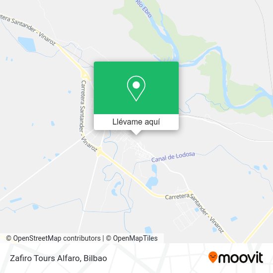 Mapa Zafiro Tours Alfaro