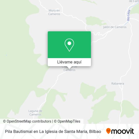 Mapa Pila Bautismal en La Iglesia de Santa María