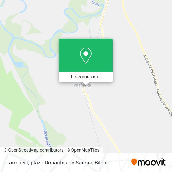 Mapa Farmacia, plaza Donantes de Sangre