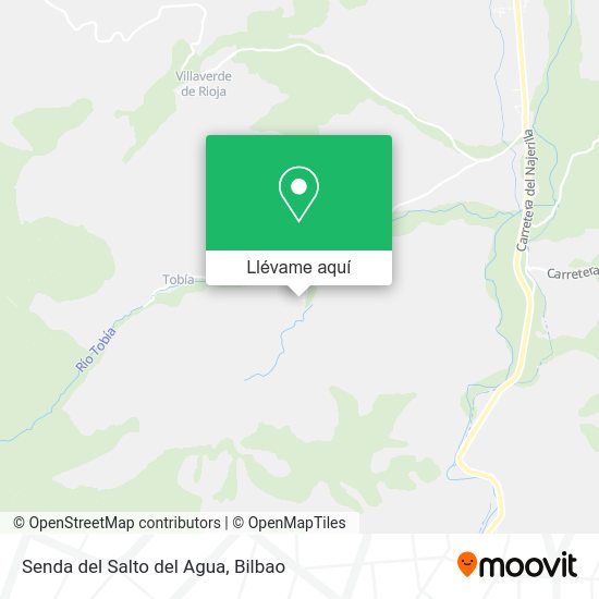 Mapa Senda del Salto del Agua