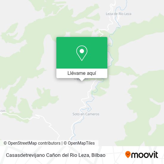 Mapa Casasdetrevijano Cañon del Rio Leza
