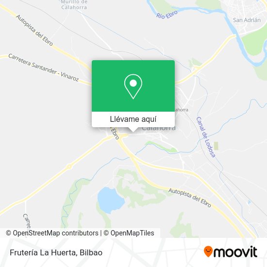 Mapa Frutería La Huerta