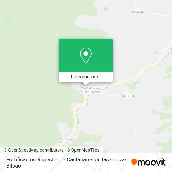 Mapa Fortificación Rupestre de Castañares de las Cuevas