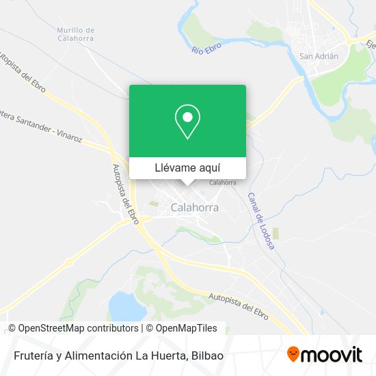 Mapa Frutería y Alimentación La Huerta