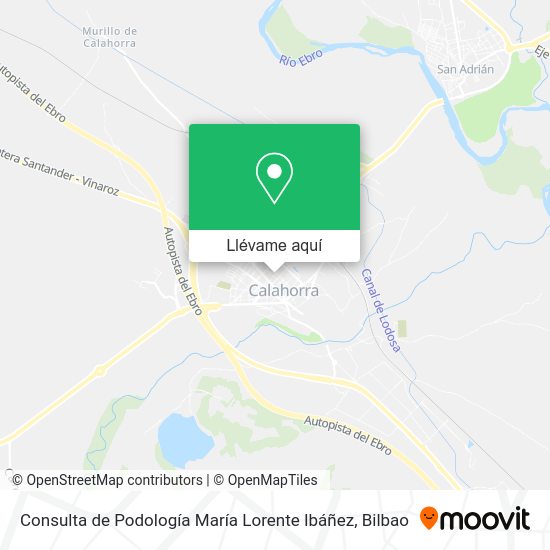 Mapa Consulta de Podología María Lorente Ibáñez