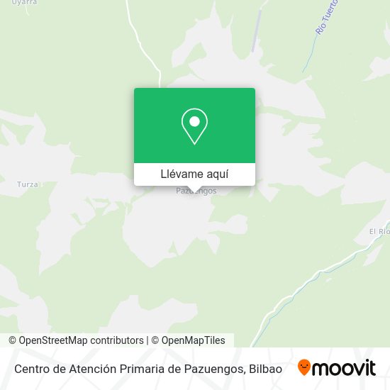 Mapa Centro de Atención Primaria de Pazuengos