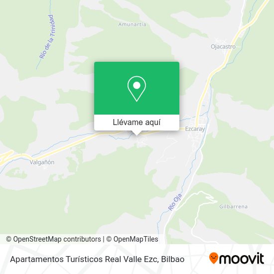 Mapa Apartamentos Turísticos Real Valle Ezc
