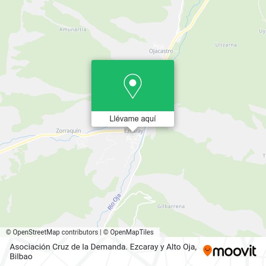 Mapa Asociación Cruz de la Demanda. Ezcaray y Alto Oja