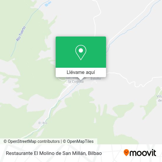 Mapa Restaurante El Molino de San Millán