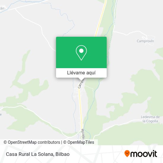 Mapa Casa Rural La Solana