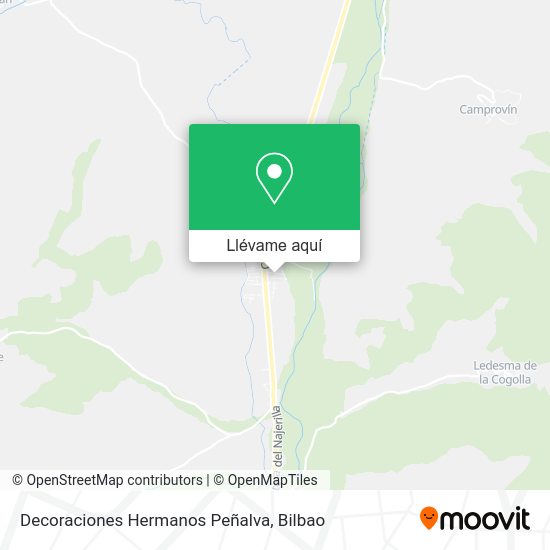 Mapa Decoraciones Hermanos Peñalva