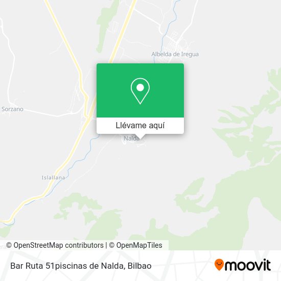 Mapa Bar Ruta 51piscinas de Nalda
