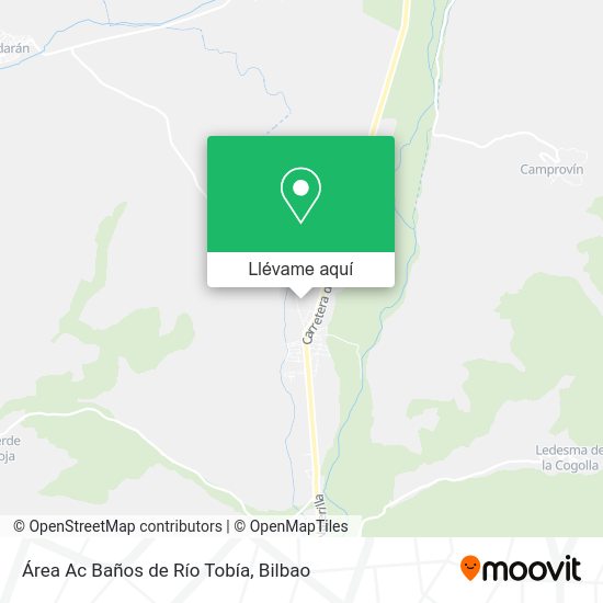 Mapa Área Ac Baños de Río Tobía